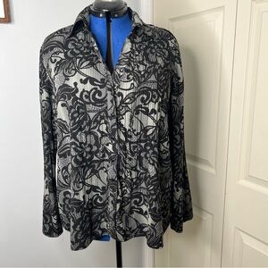 АРТ.9 women blouse  button up  size 1 x    D